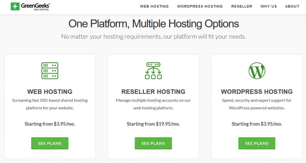green geeks web hosting review
