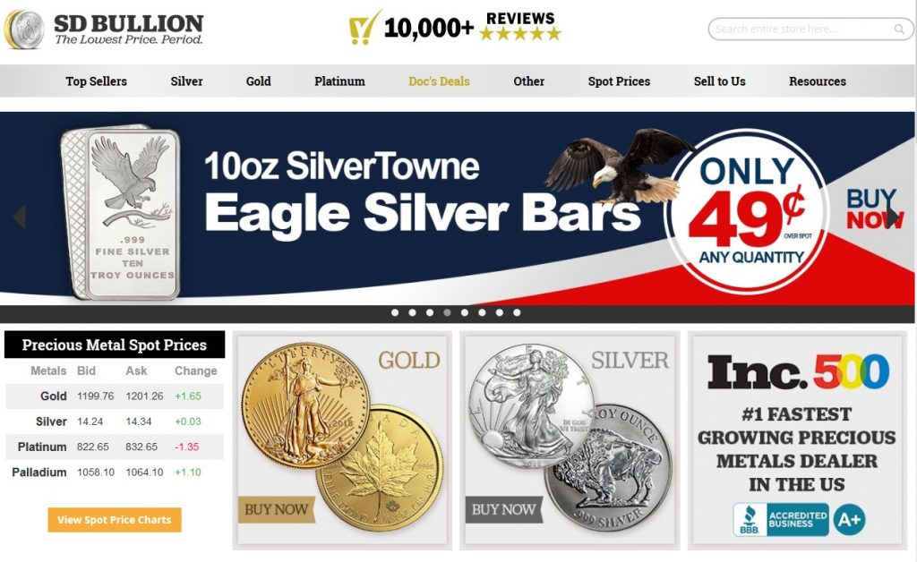 Top 10 Best Websites to Buy Gold Coins & Buy Gold Bullion Online